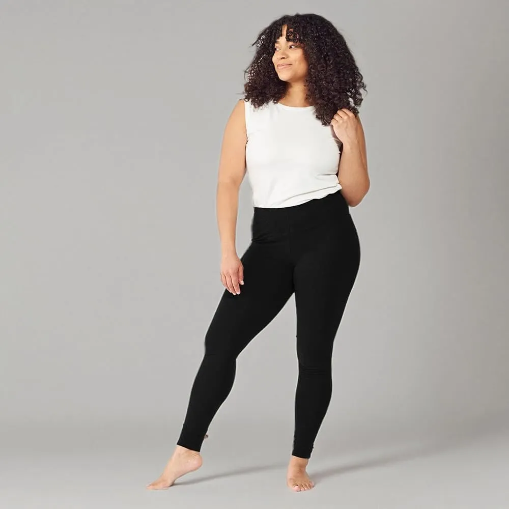 Maggie's Organics Cotton Base Layer Leggings - Ankle Length - Soft & Stretchy