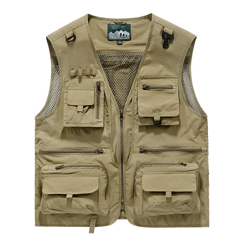 Mens Classic Outdoor Cargo Vest