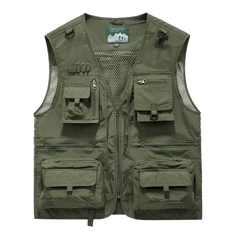 Mens Classic Outdoor Cargo Vest