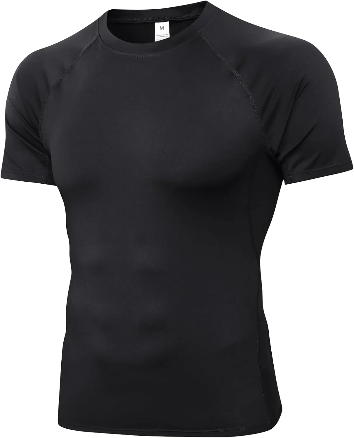 Mens Compression Shirts Short Sleeve Workout Shirt, Quick Dry Sports Tops Baselayer Athletic Undershirts for Men