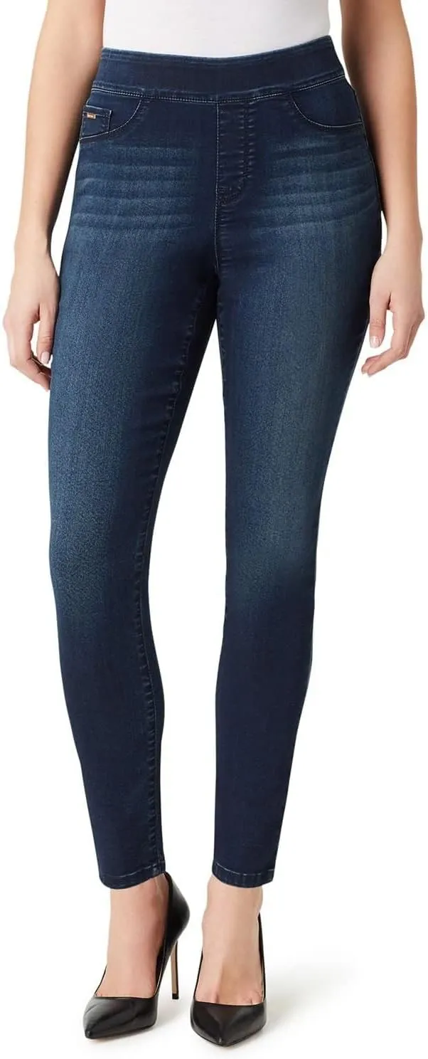 Nine West Women's Heidi Pull On High Waist Stretchy Skinny Leggings