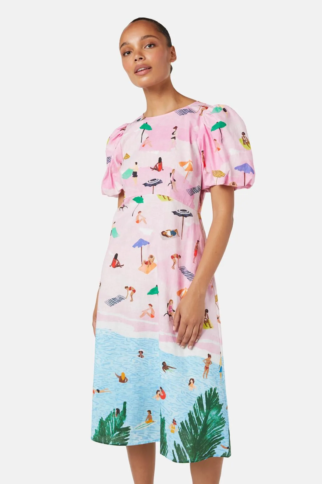 Ocean Views Linen Dress