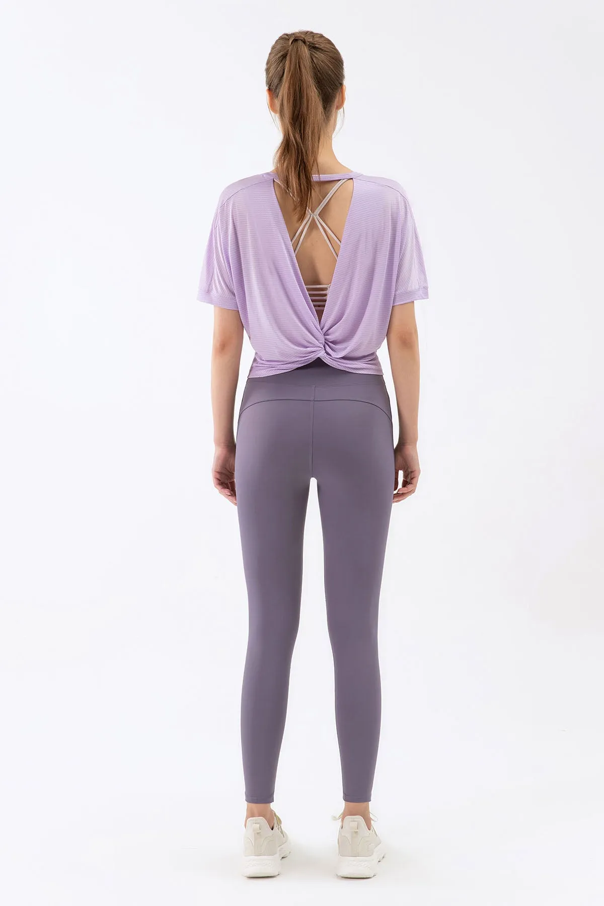 Open Back Short Sleeve T-Shirts