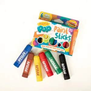 Paint Pop Classic 6 Pack Quick Dry Paint Sticks