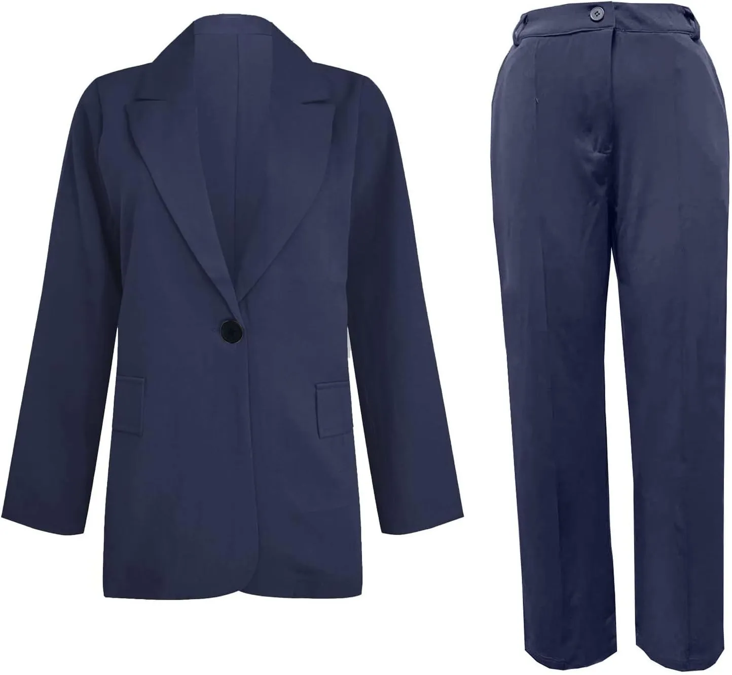 Pants Suits for Women Dressy Blazer Sets 2 Piece Outfits Business Professional Outfits Work Sets Office Clothing Suit