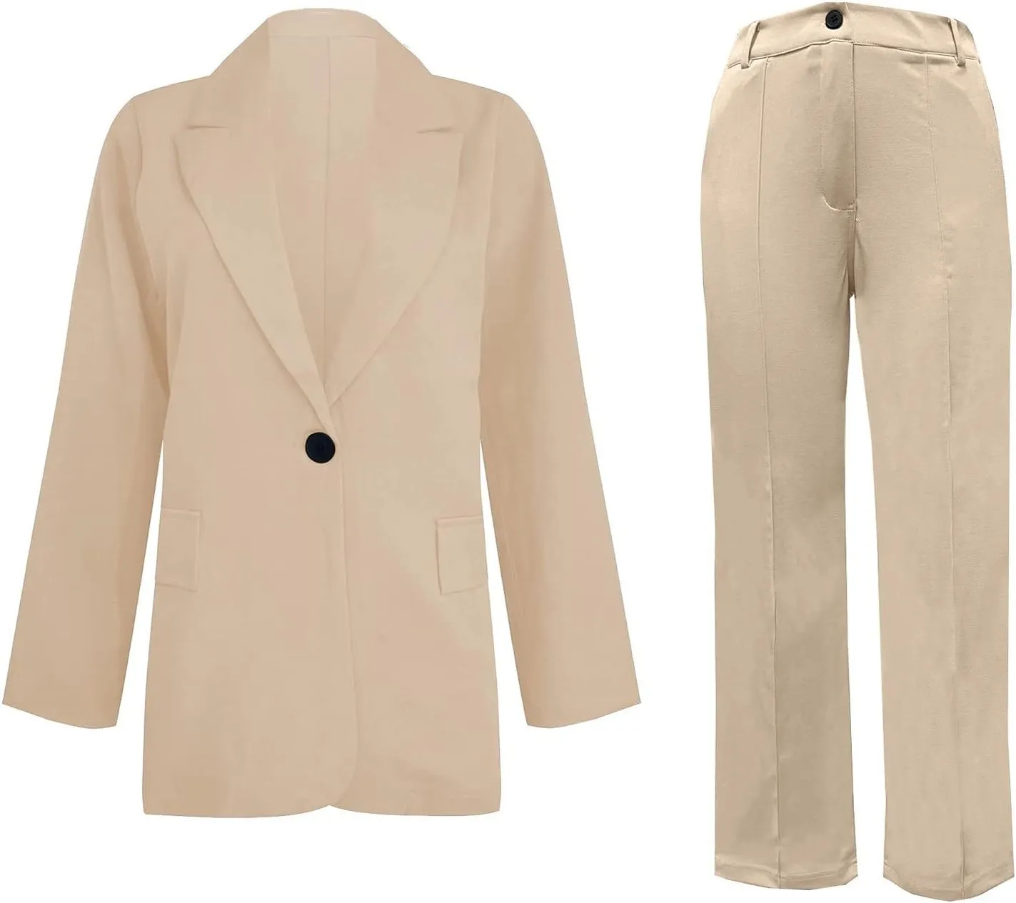 Pants Suits for Women Dressy Blazer Sets 2 Piece Outfits Business Professional Outfits Work Sets Office Clothing Suit