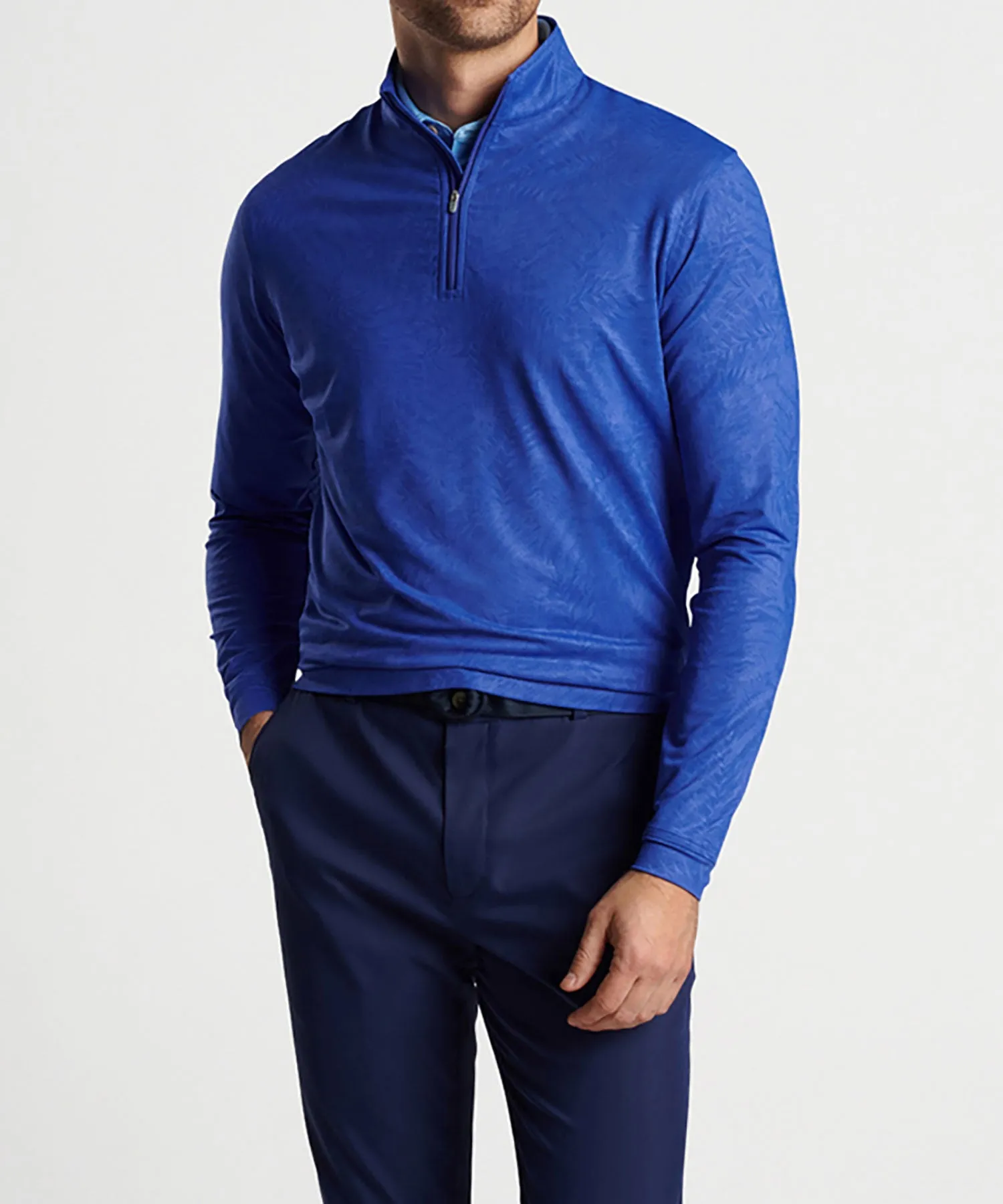 Peter Millar Botanical Quarter-Zip Pullover