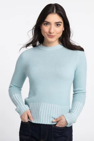 Plaited High Rib Crew Sweater