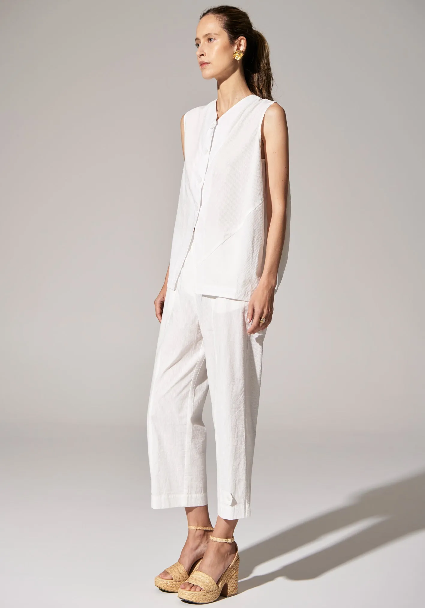 POL - Ava Convertible Pant White