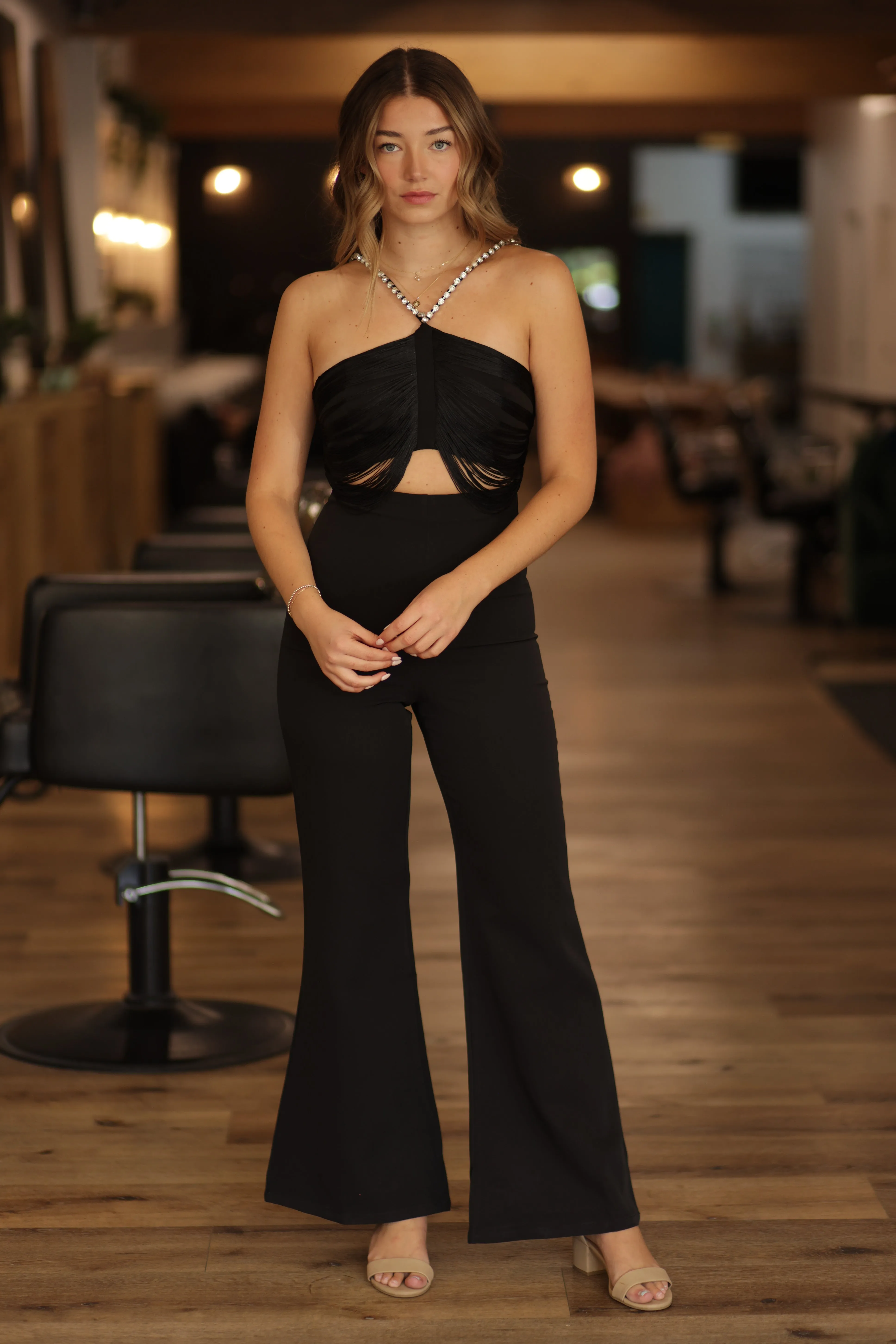 Porcia Fringe Jumpsuit