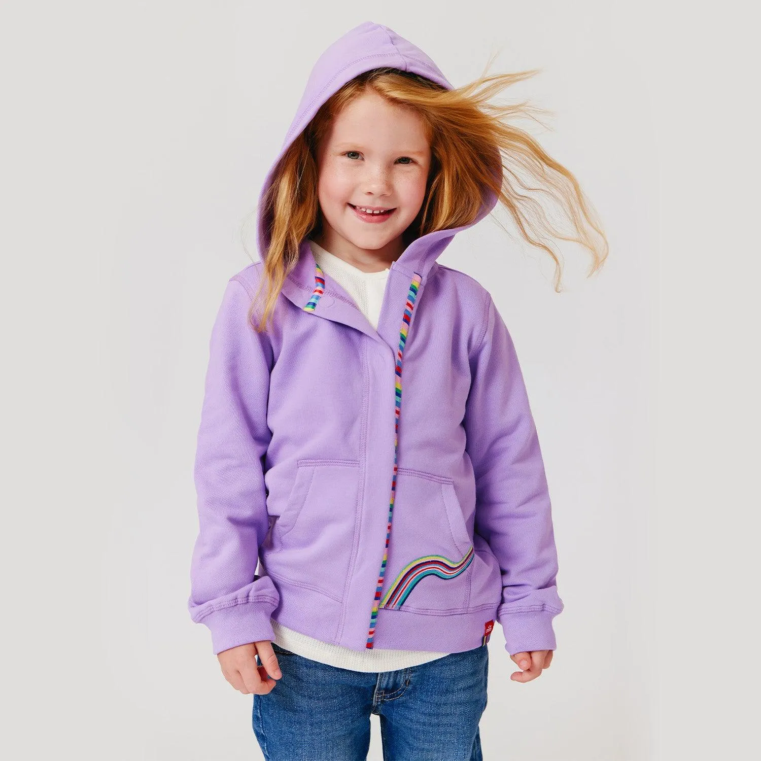 raspberry ice organic cotton magnetic hoodie