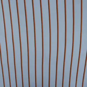 Rayon Poplin Stripe - Various Stripe - Blue / Brown