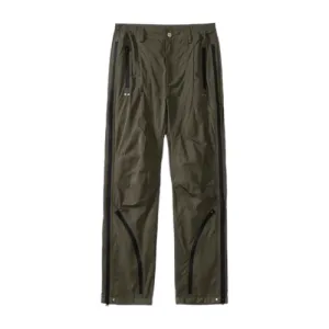 Relaxed fit multi zipper technical pants
