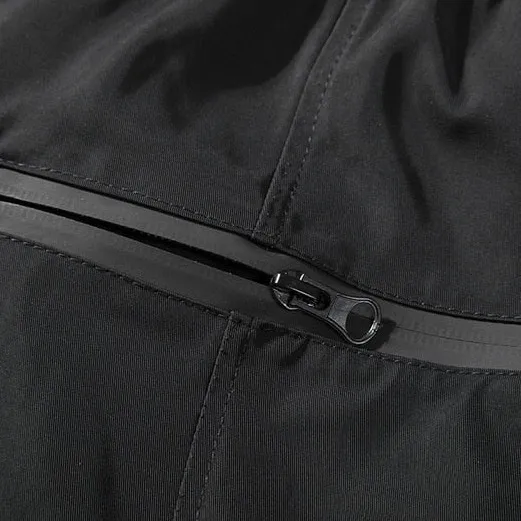 Relaxed fit multi zipper technical pants