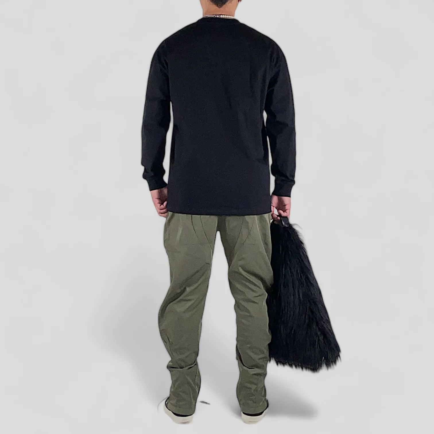 Relaxed fit multi zipper technical pants