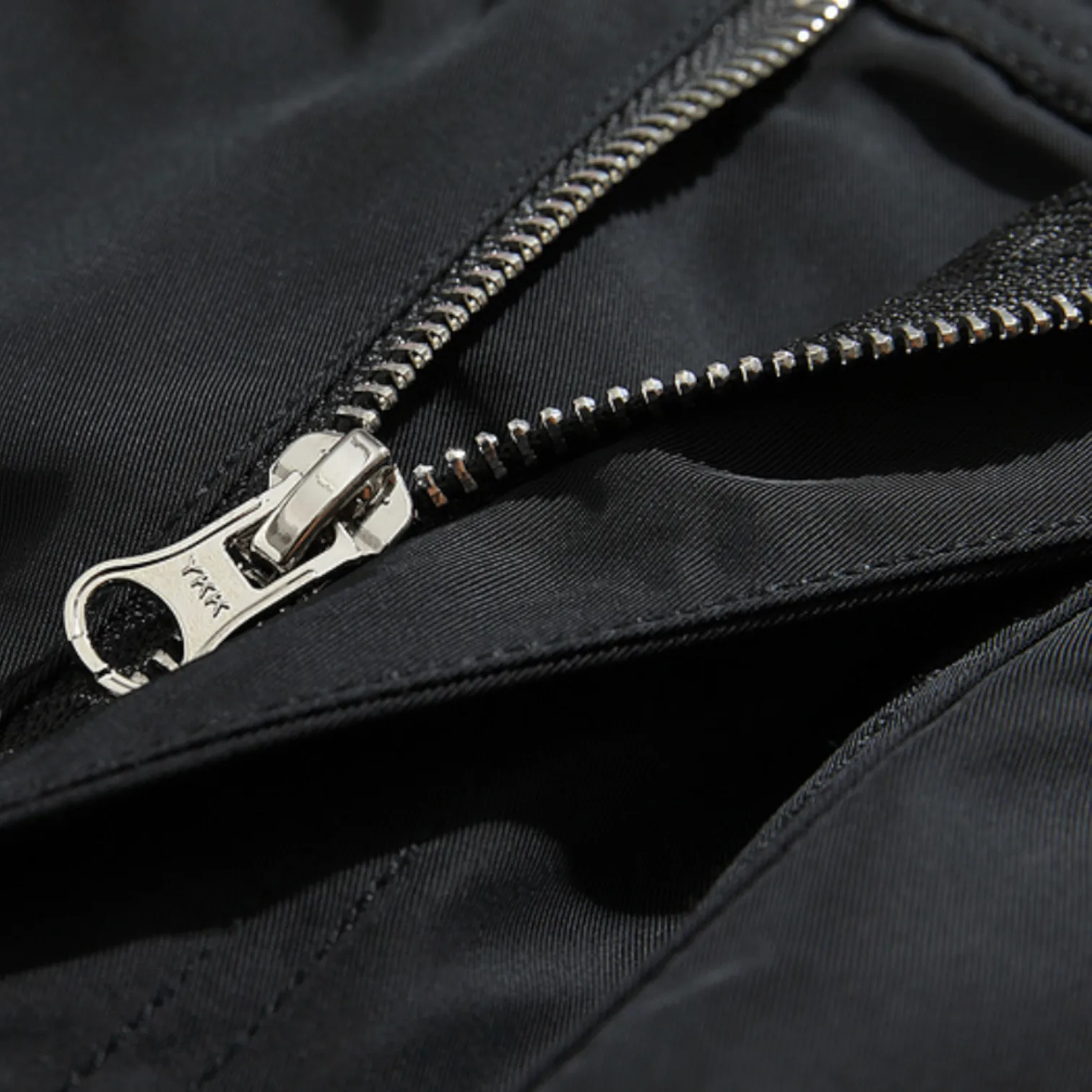 Relaxed fit multi zipper technical pants