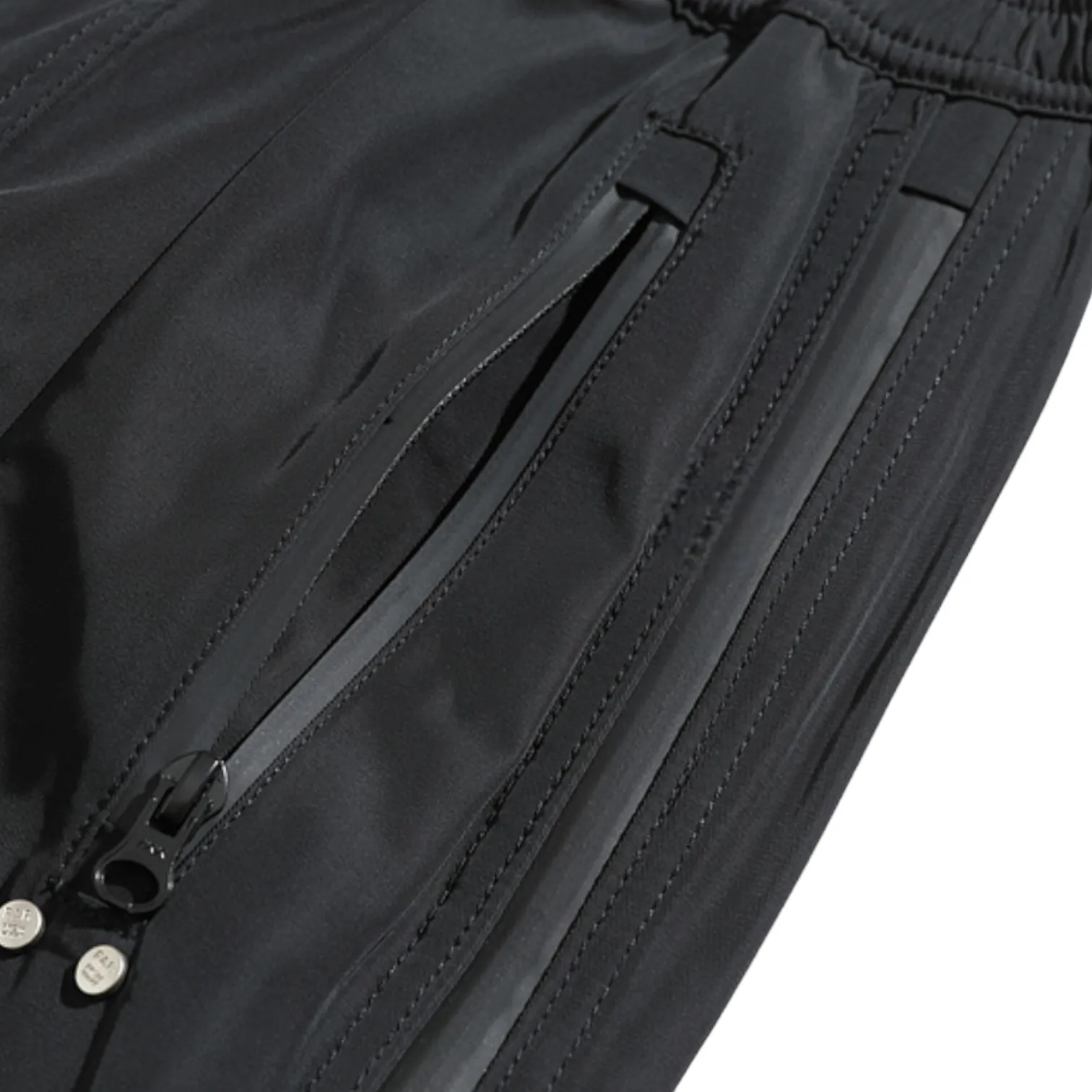 Relaxed fit multi zipper technical pants