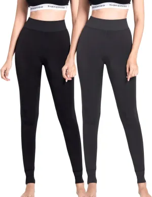 Romastory Women's Winter Warm Stretchy Thermal Leggings Pants Fleece Lined Tights