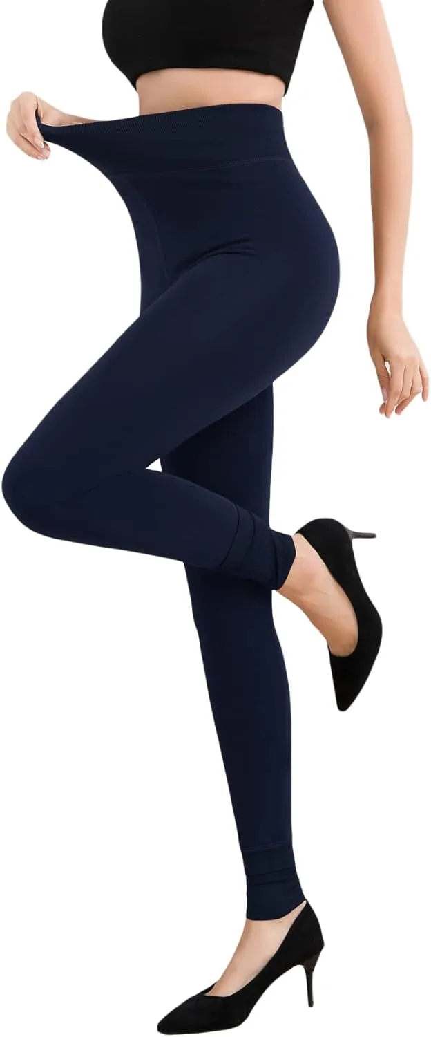 Romastory Women's Winter Warm Stretchy Thermal Leggings Pants Fleece Lined Tights