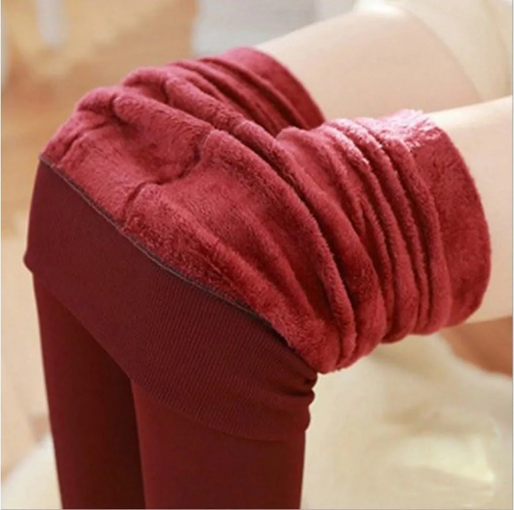 Romastory Women's Winter Warm Stretchy Thermal Leggings Pants Fleece Lined Tights