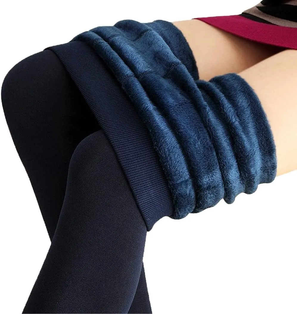 Romastory Women's Winter Warm Stretchy Thermal Leggings Pants Fleece Lined Tights