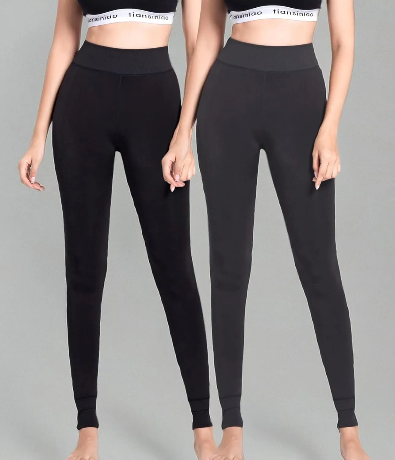 Romastory Women's Winter Warm Stretchy Thermal Leggings Pants Fleece Lined Tights