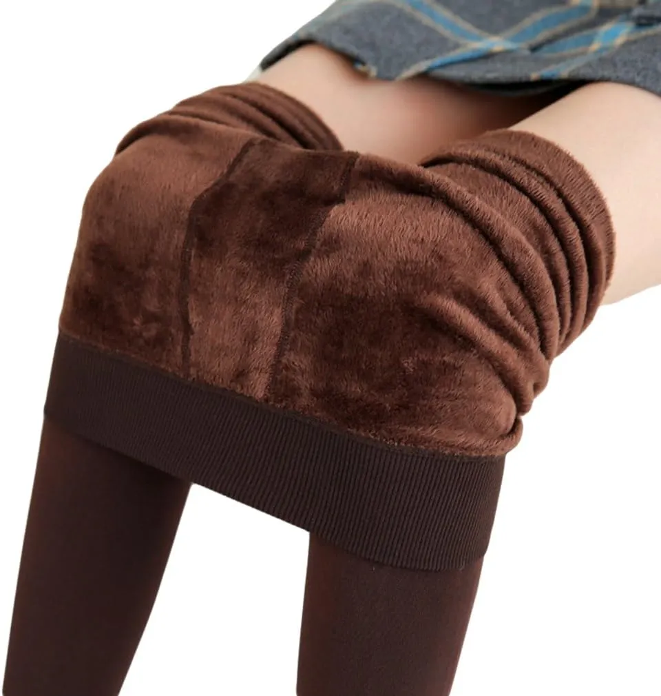 Romastory Women's Winter Warm Stretchy Thermal Leggings Pants Fleece Lined Tights