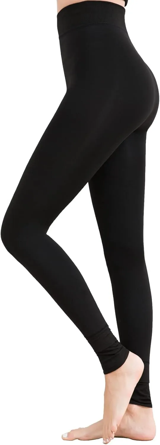 Romastory Women's Winter Warm Stretchy Thermal Leggings Pants Fleece Lined Tights