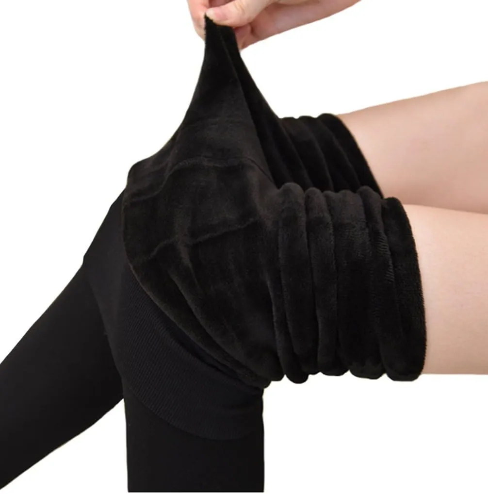 Romastory Women's Winter Warm Stretchy Thermal Leggings Pants Fleece Lined Tights