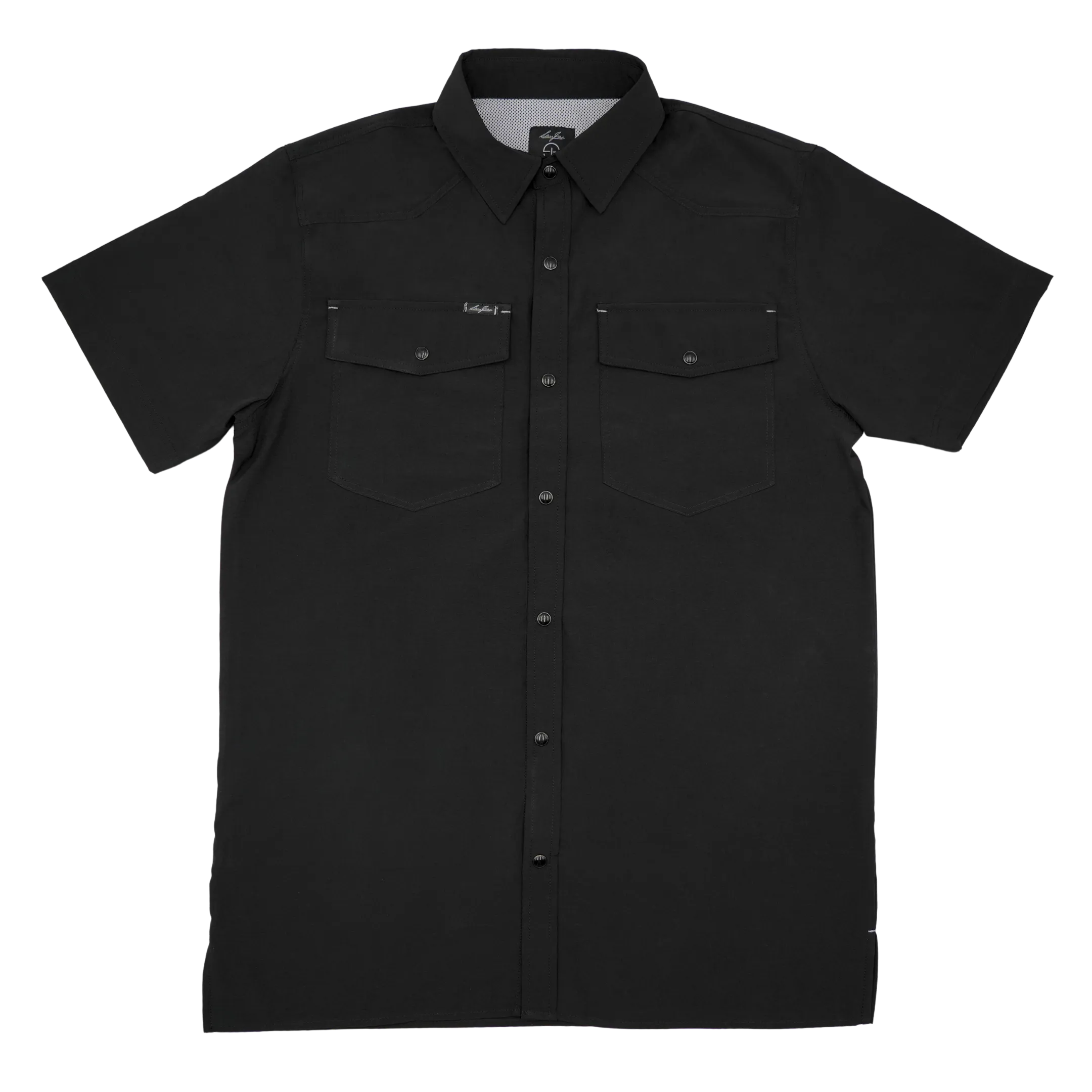 SanJac Midnight Coahuila Short Sleeve Pearl Snap Men's Shirt