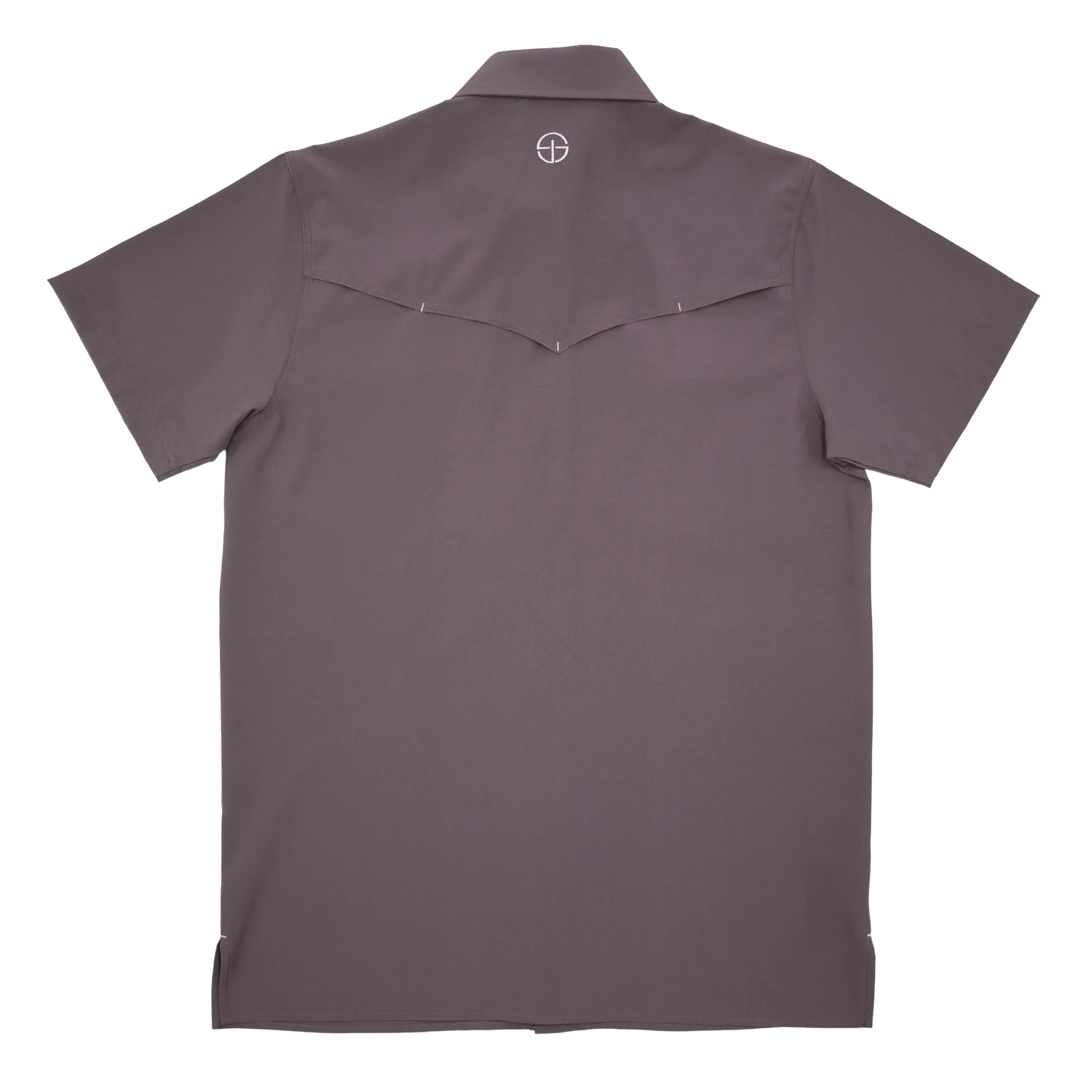 SanJac Mulberry Coahuila Short Sleeve Pearl Snap Men's Shirt