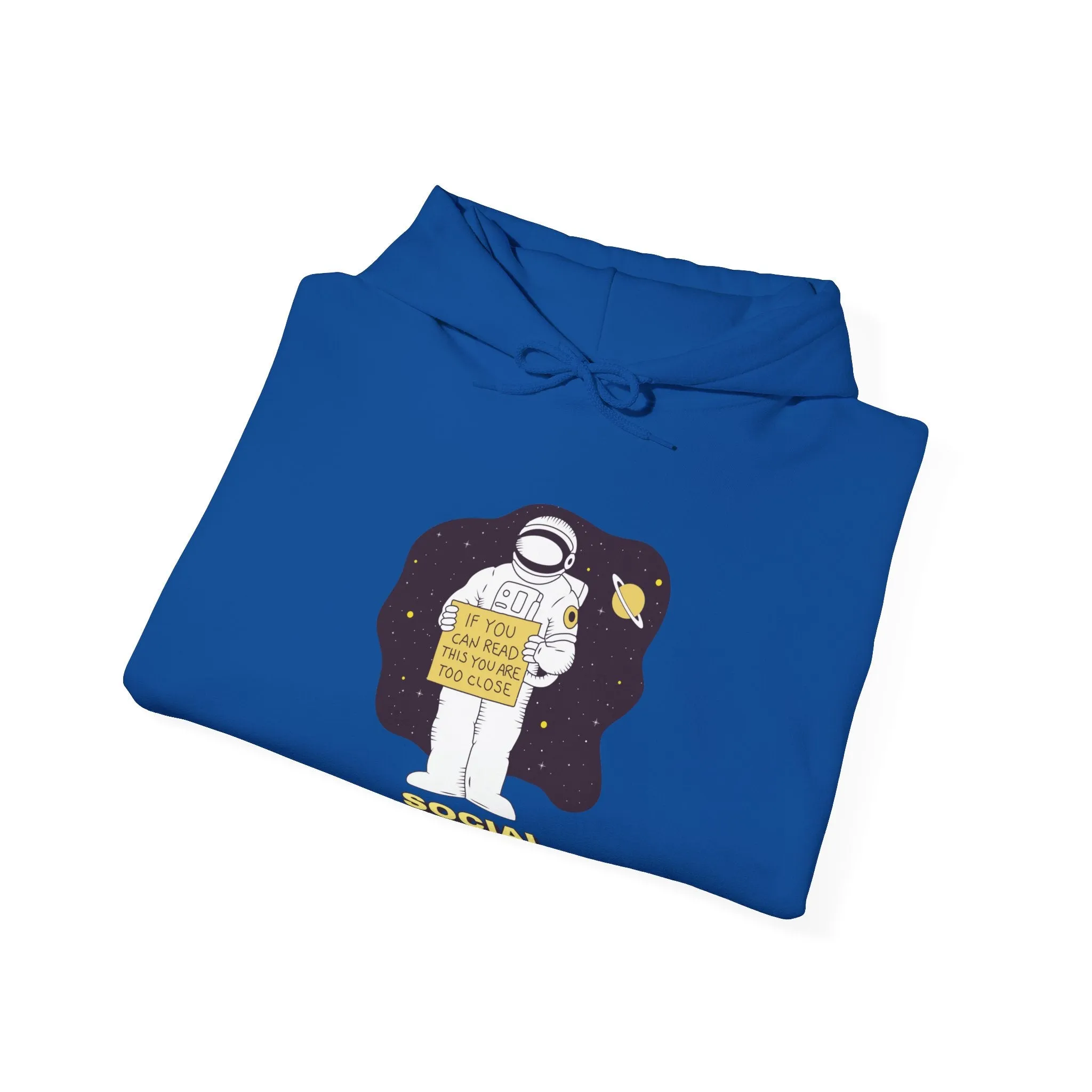 Social Distancing Astronaut Funny Sci-Fi Hoodie