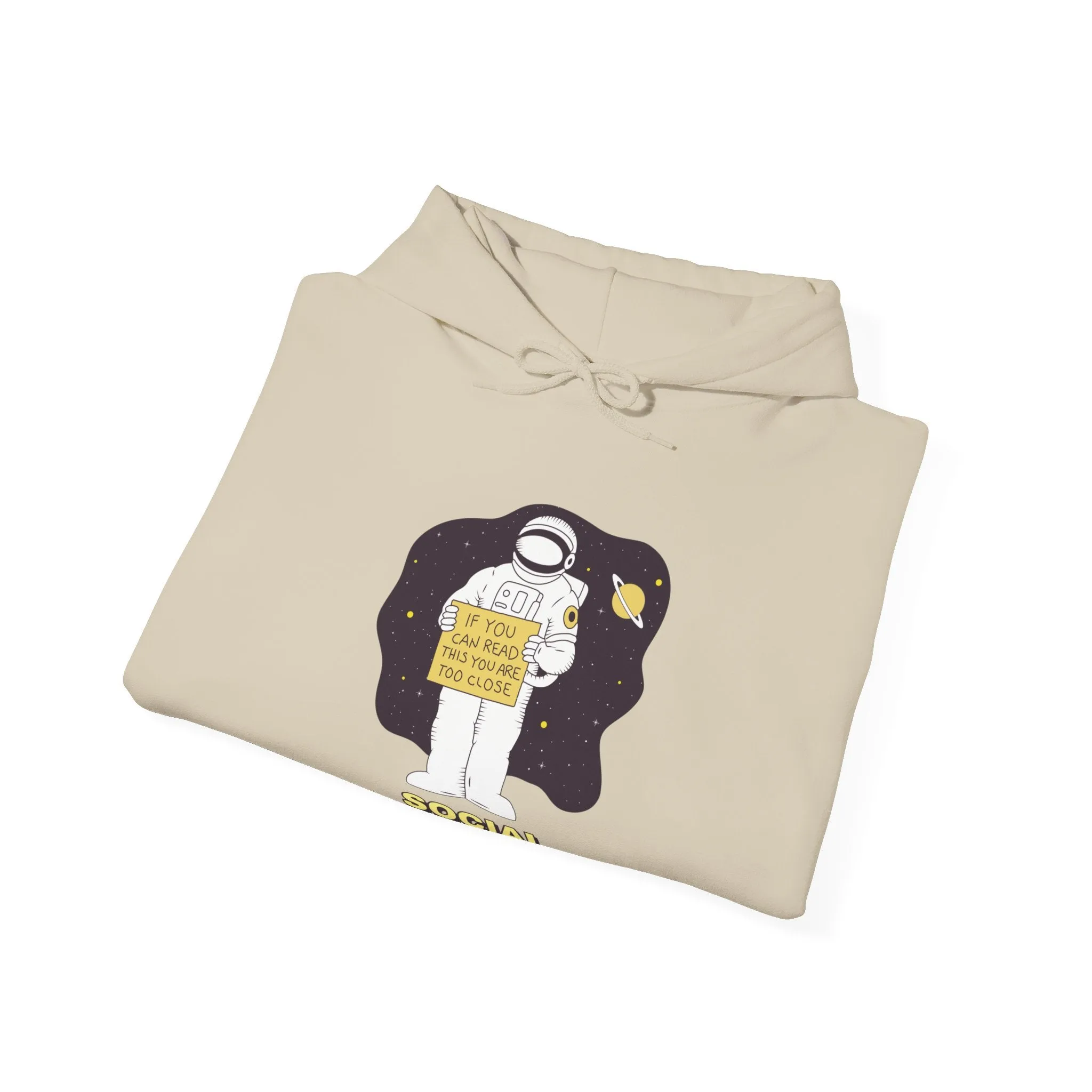 Social Distancing Astronaut Funny Sci-Fi Hoodie