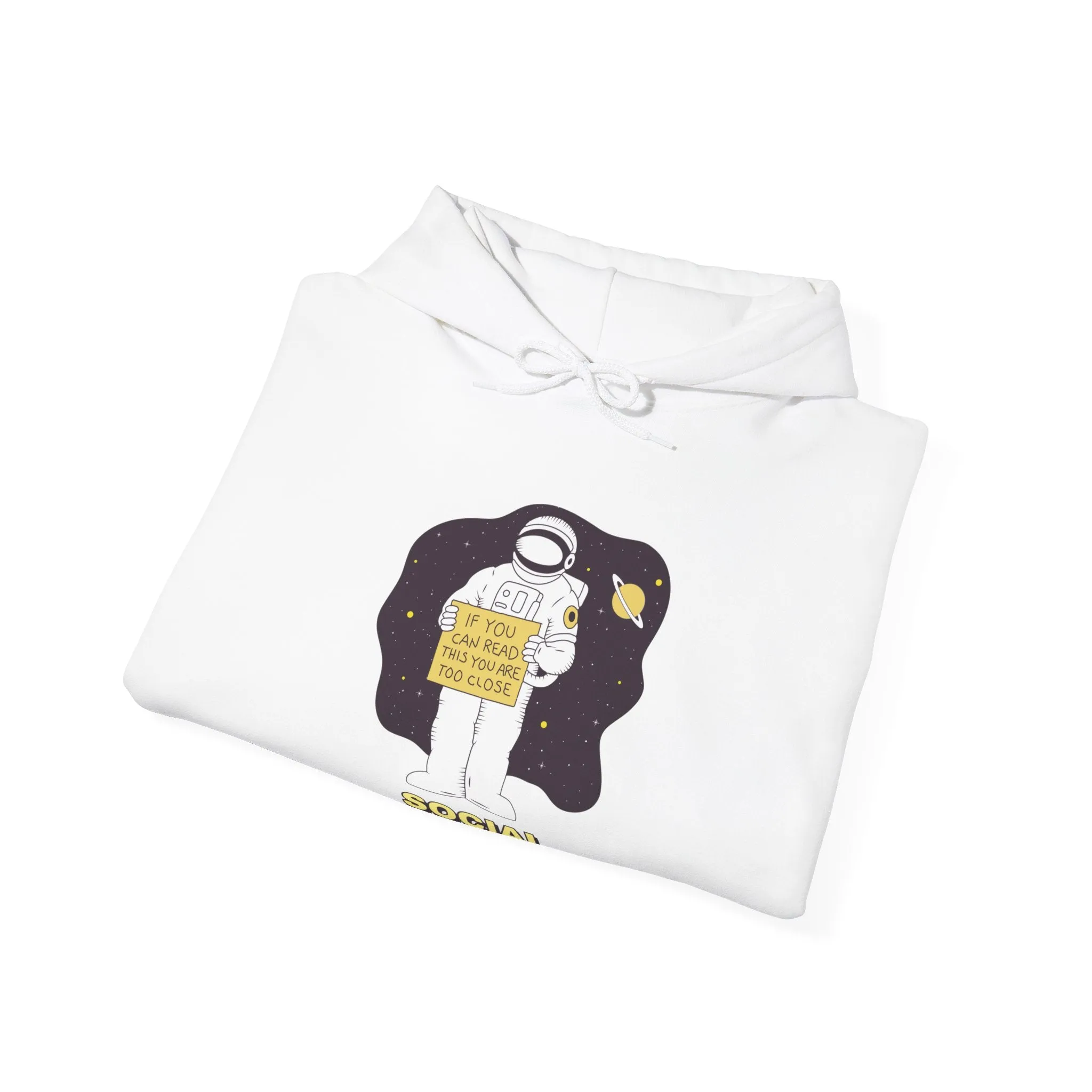 Social Distancing Astronaut Funny Sci-Fi Hoodie