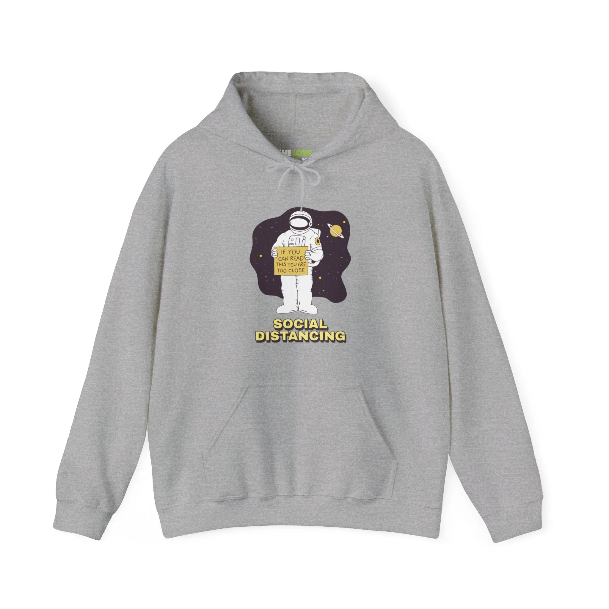 Social Distancing Astronaut Funny Sci-Fi Hoodie