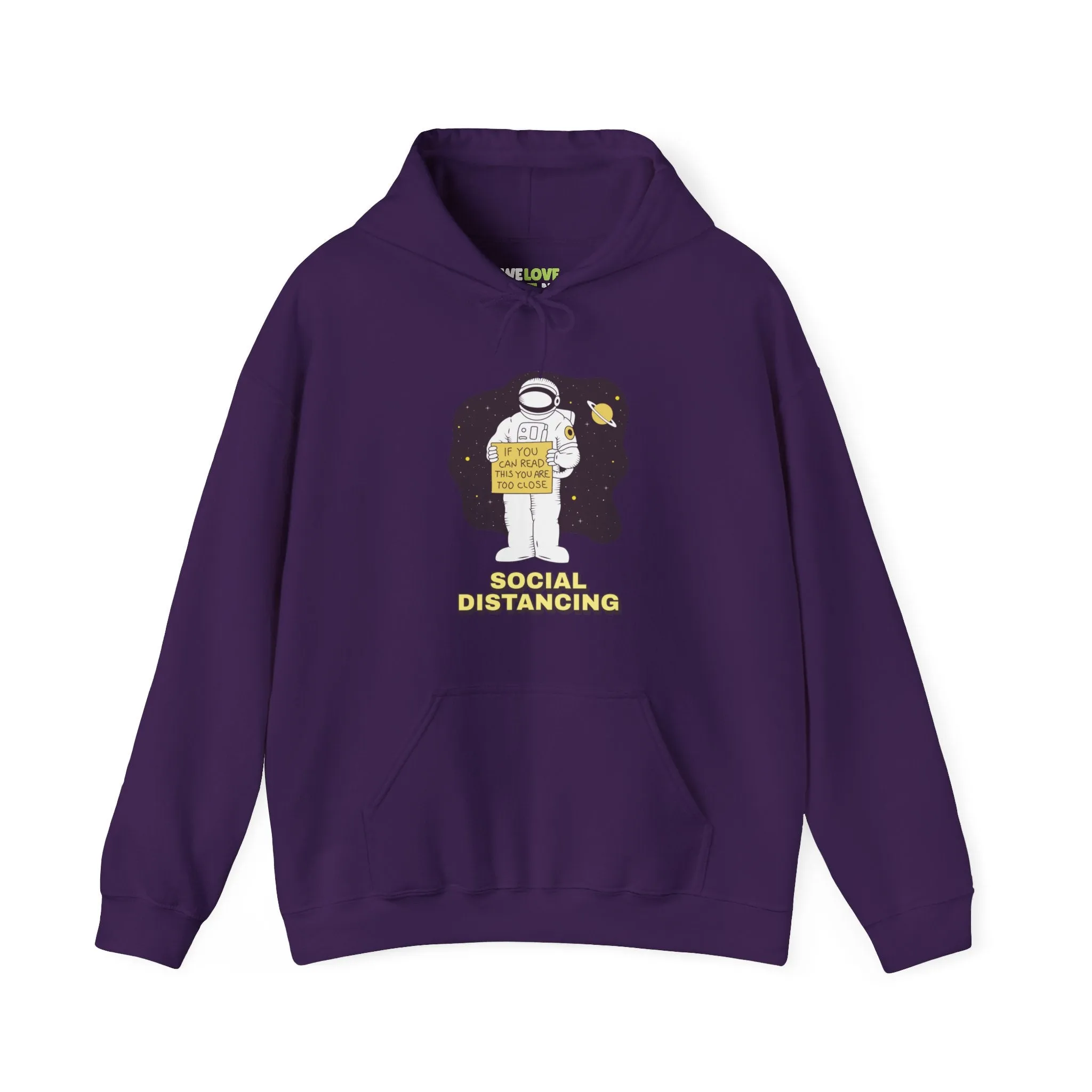 Social Distancing Astronaut Funny Sci-Fi Hoodie