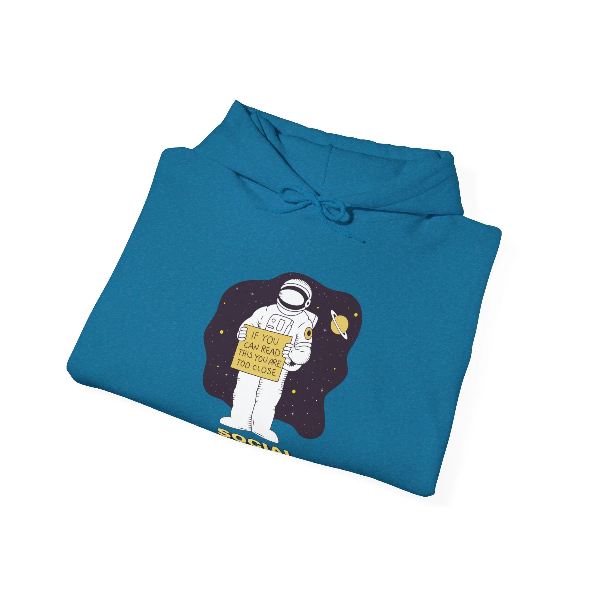 Social Distancing Astronaut Funny Sci-Fi Hoodie
