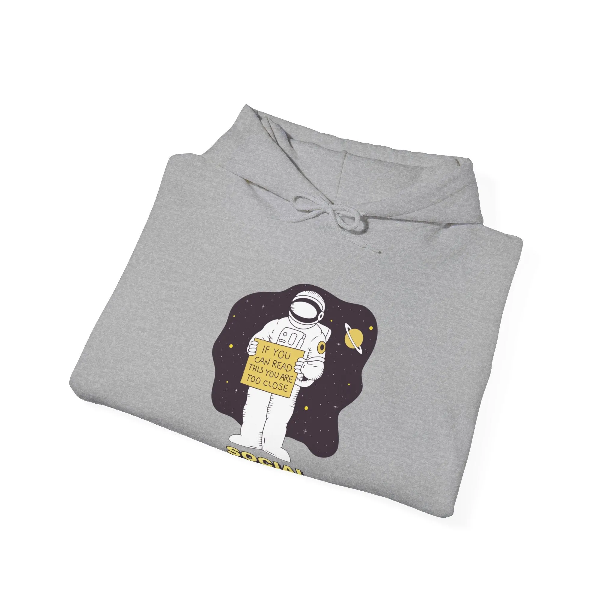 Social Distancing Astronaut Funny Sci-Fi Hoodie