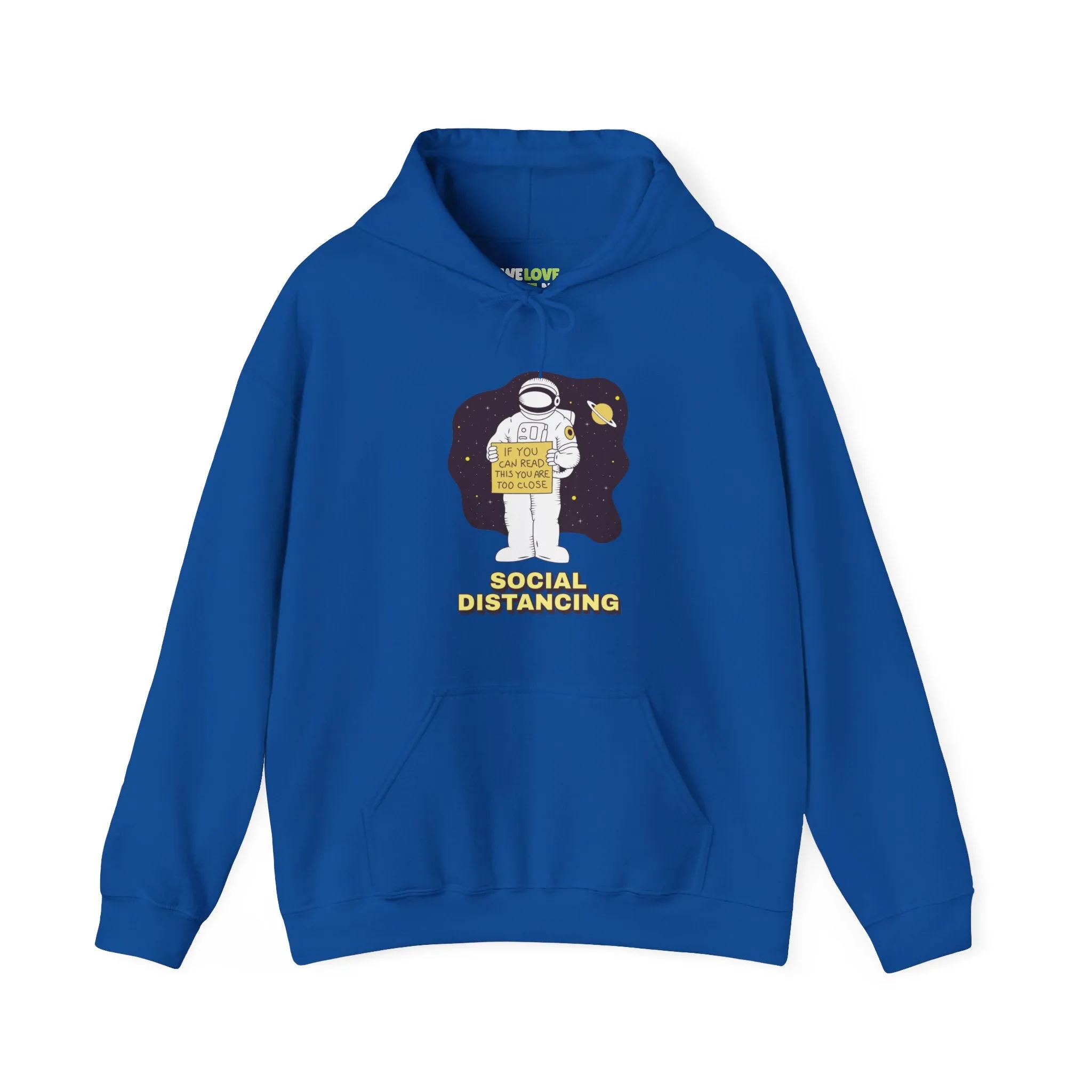Social Distancing Astronaut Funny Sci-Fi Hoodie