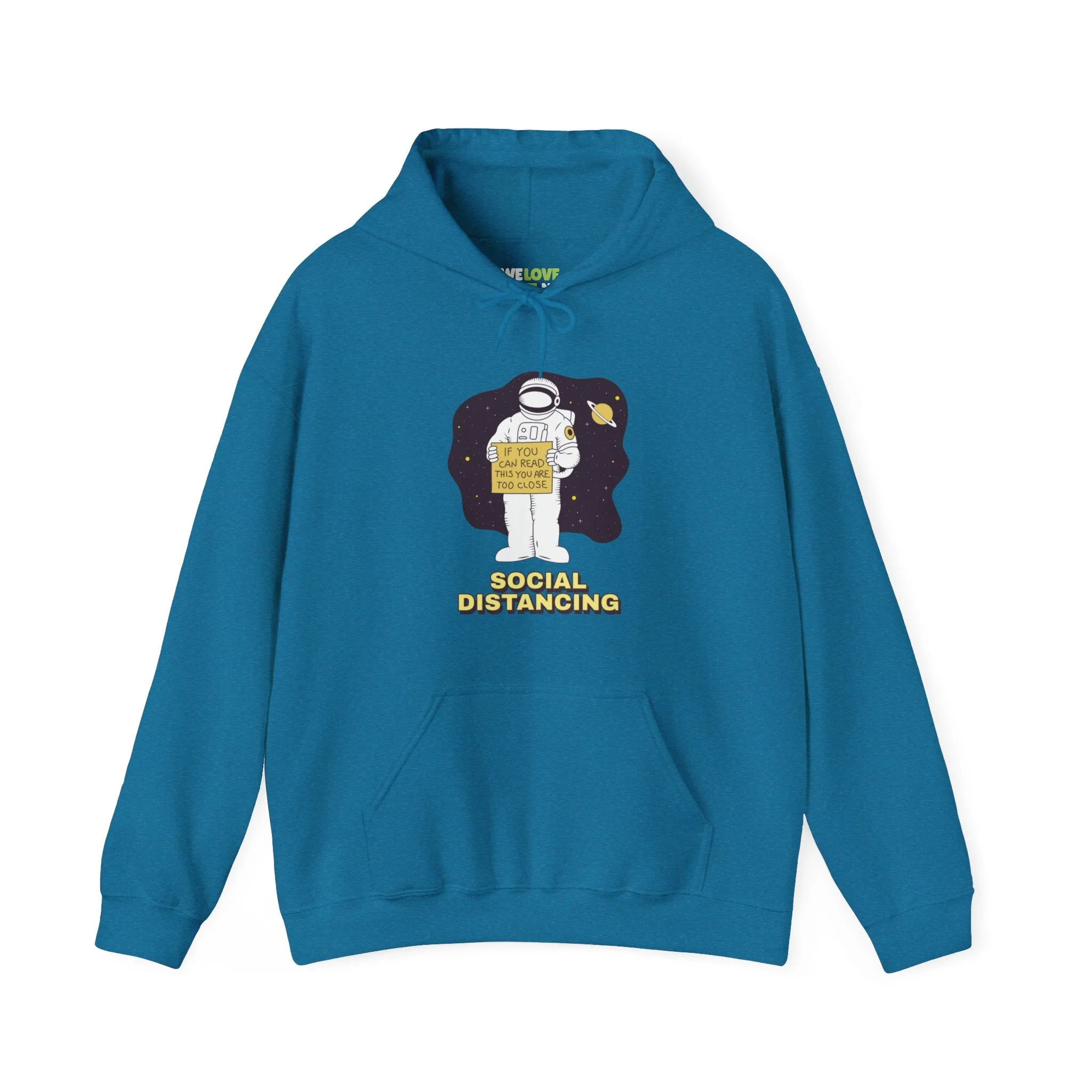 Social Distancing Astronaut Funny Sci-Fi Hoodie