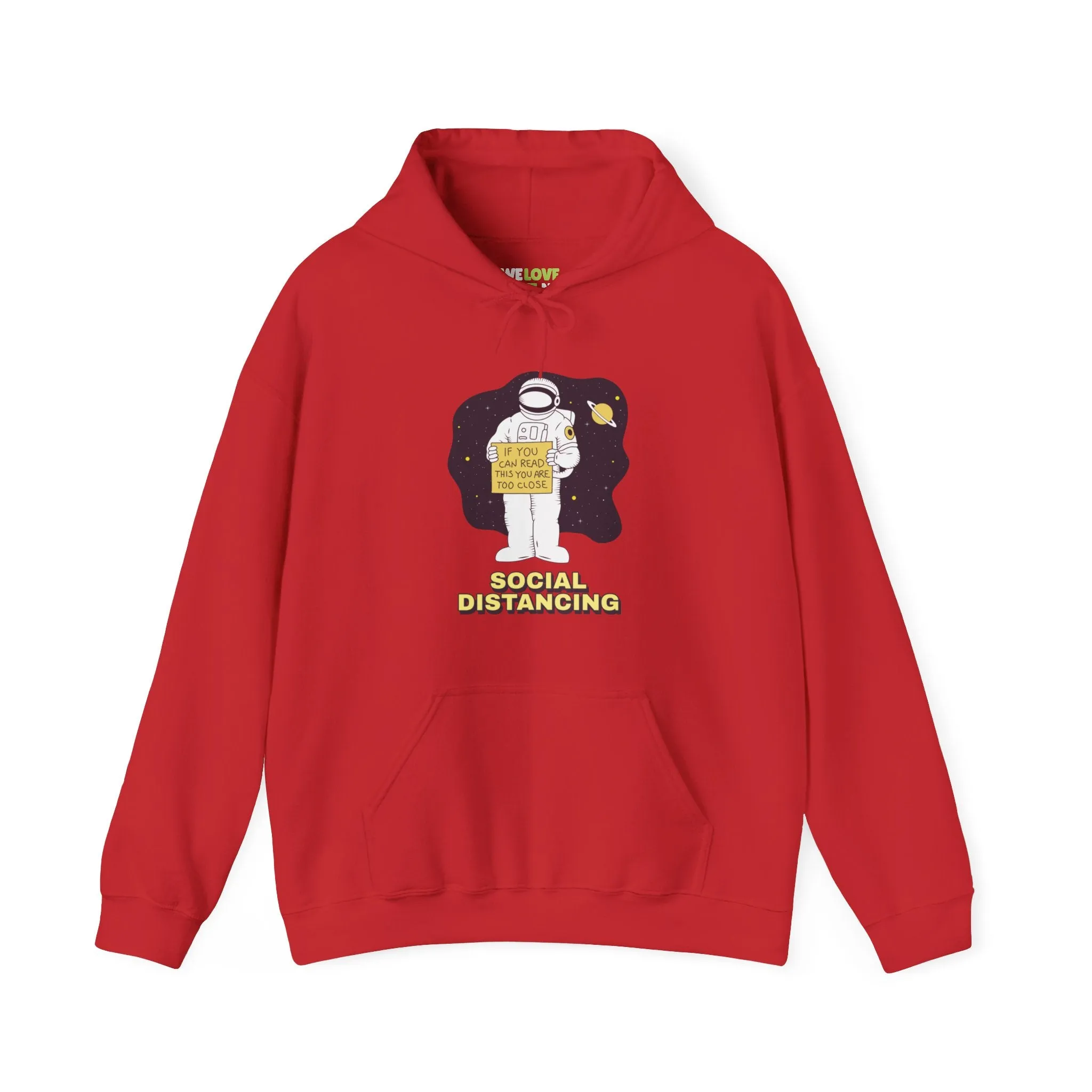 Social Distancing Astronaut Funny Sci-Fi Hoodie