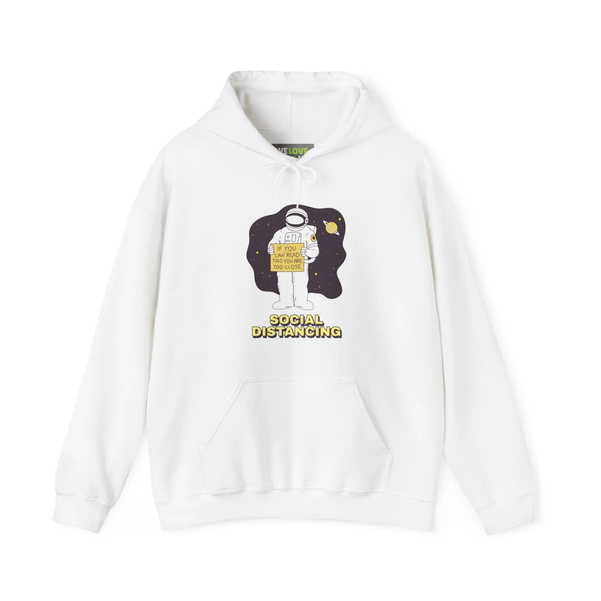 Social Distancing Astronaut Funny Sci-Fi Hoodie
