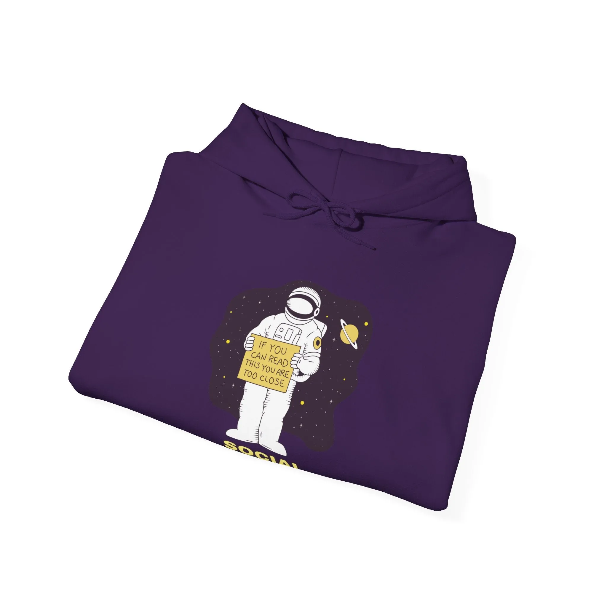 Social Distancing Astronaut Funny Sci-Fi Hoodie