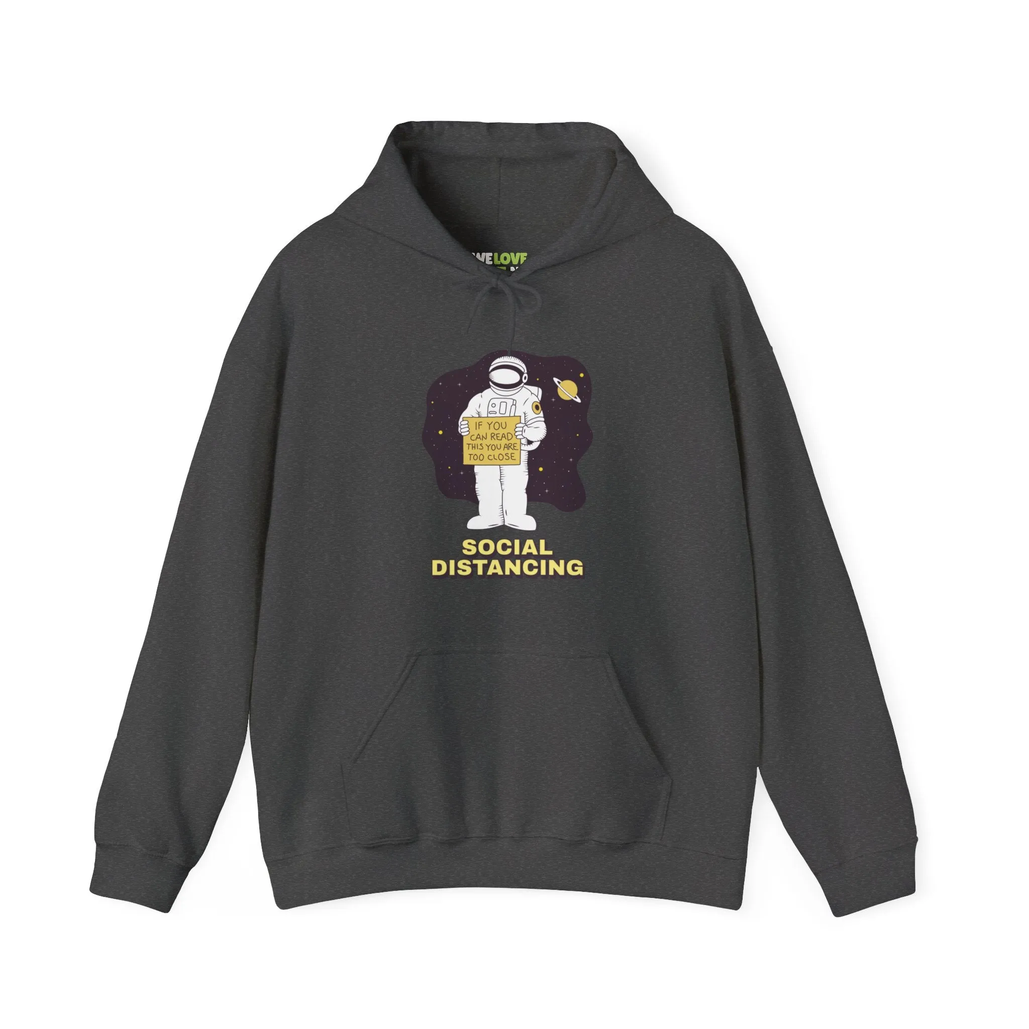 Social Distancing Astronaut Funny Sci-Fi Hoodie