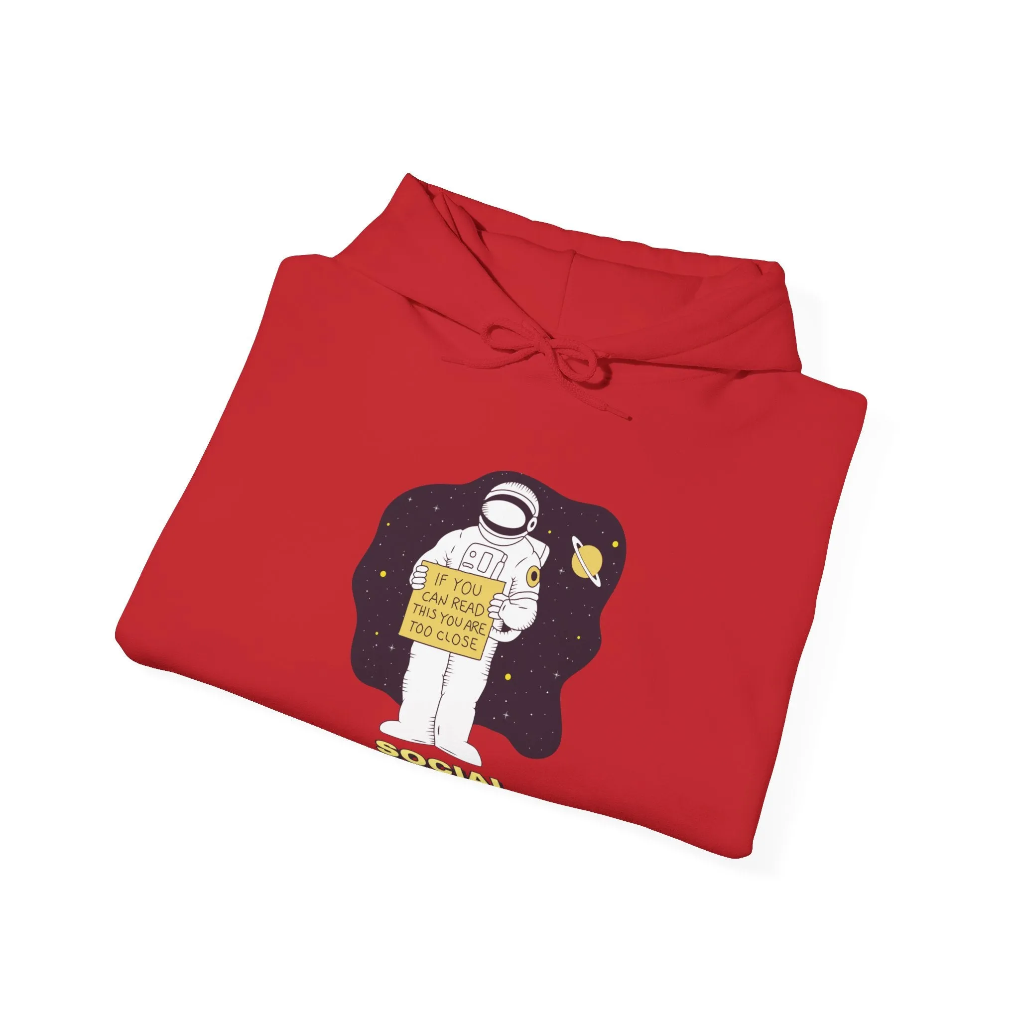 Social Distancing Astronaut Funny Sci-Fi Hoodie
