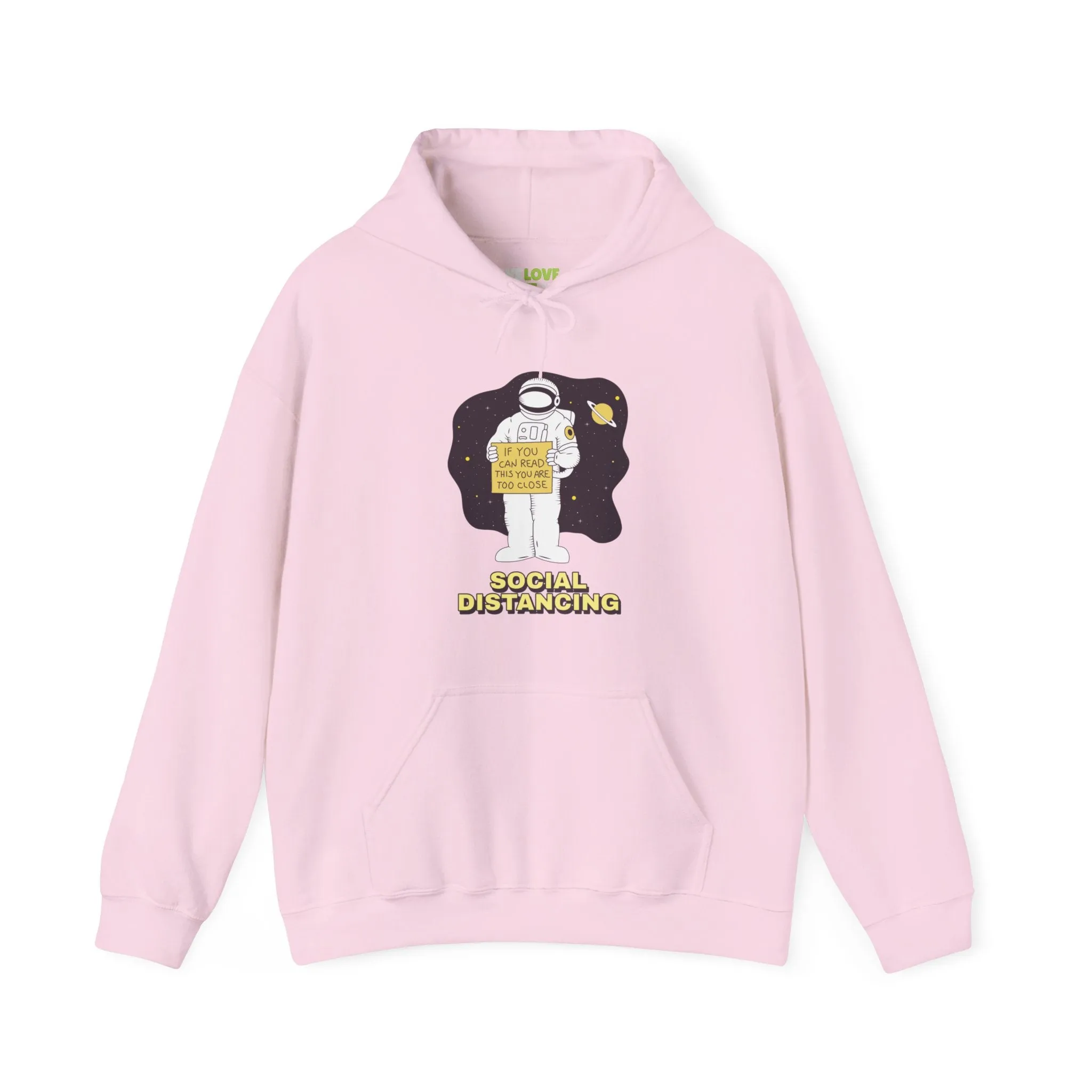Social Distancing Astronaut Funny Sci-Fi Hoodie
