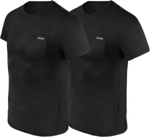 Spyder Mens Performance Moisture Wicking Crew Neck Undershirts/Ultra Soft Stretch Sports T-Shirt W/Pocket