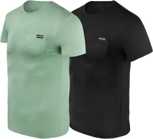 Spyder Mens Performance Moisture Wicking Crew Neck Undershirts/Ultra Soft Stretch Sports T-Shirt W/Pocket