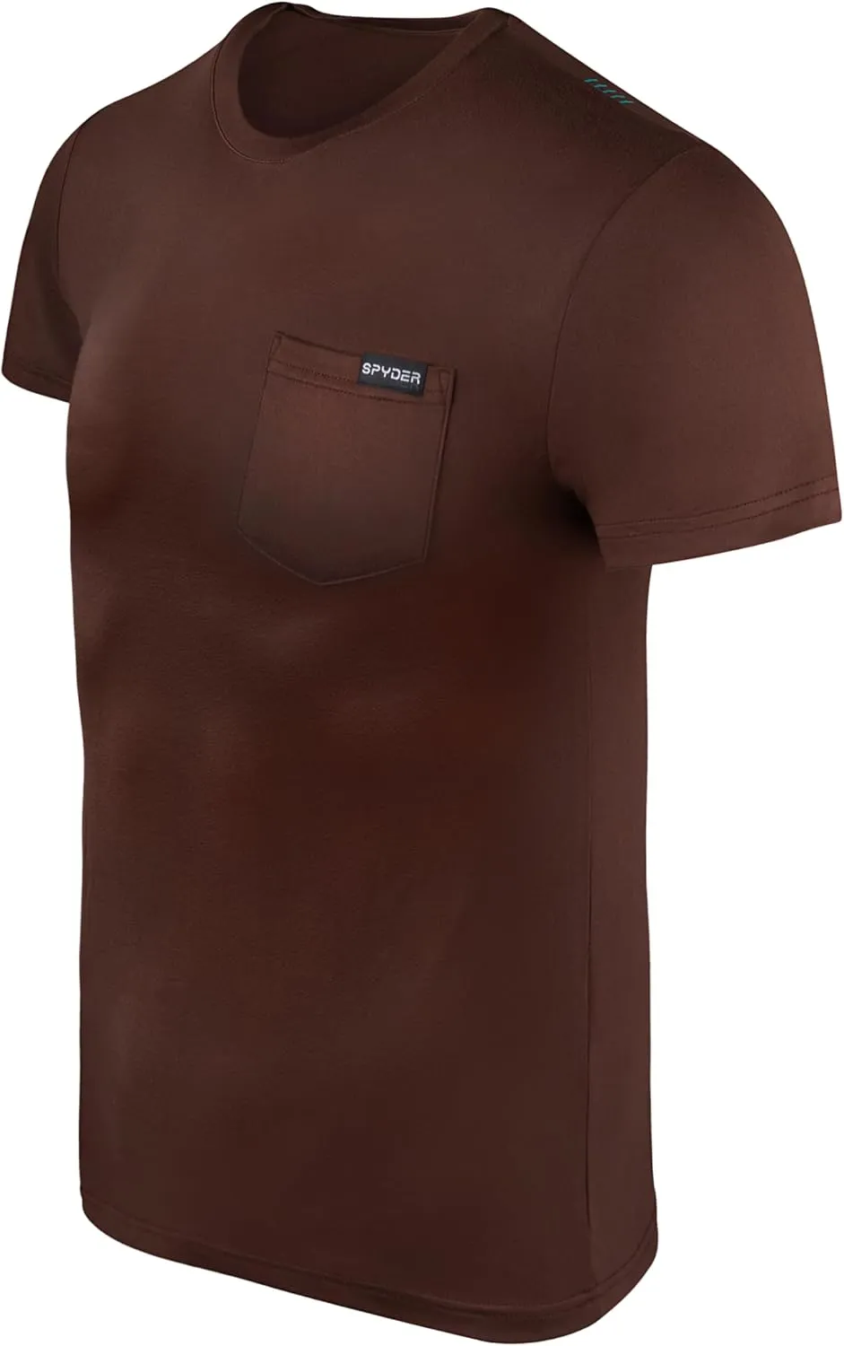 Spyder Mens Performance Moisture Wicking Crew Neck Undershirts/Ultra Soft Stretch Sports T-Shirt W/Pocket