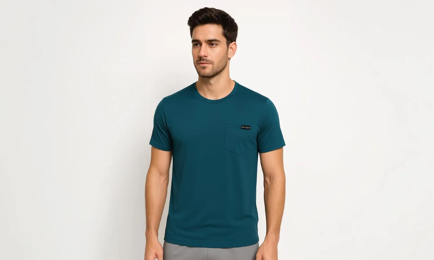 Spyder Mens Performance Moisture Wicking Crew Neck Undershirts/Ultra Soft Stretch Sports T-Shirt W/Pocket